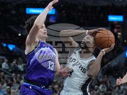 Jazz Spurs Basketball