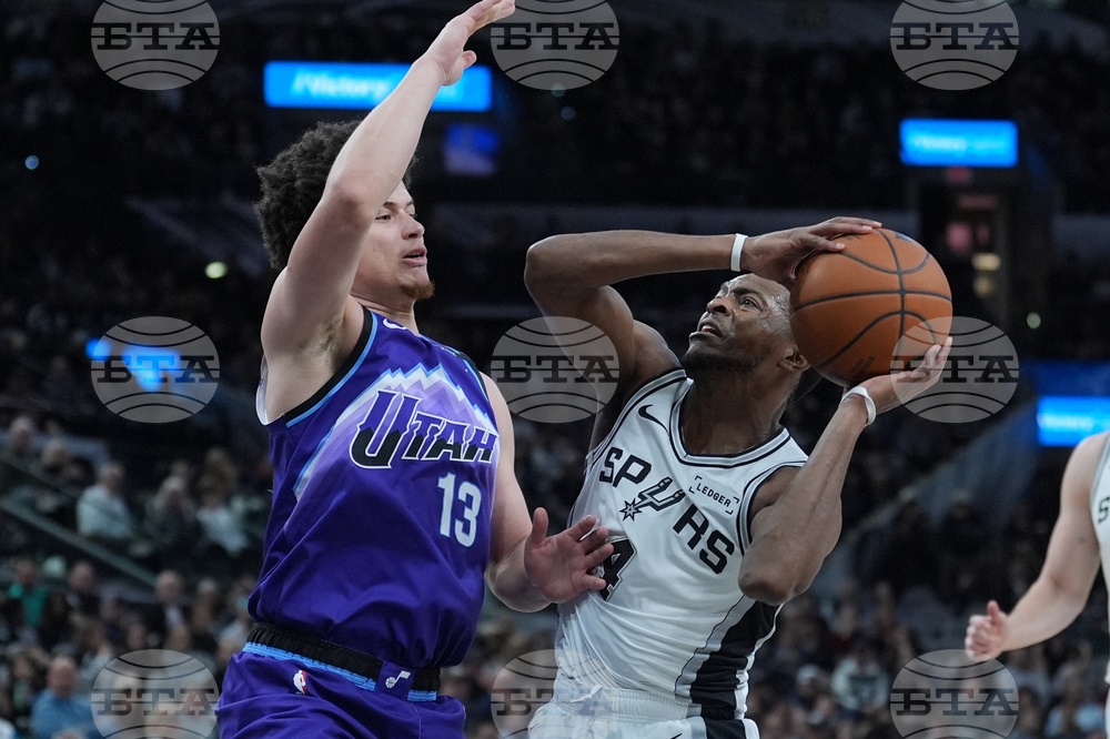 Jazz Spurs Basketball