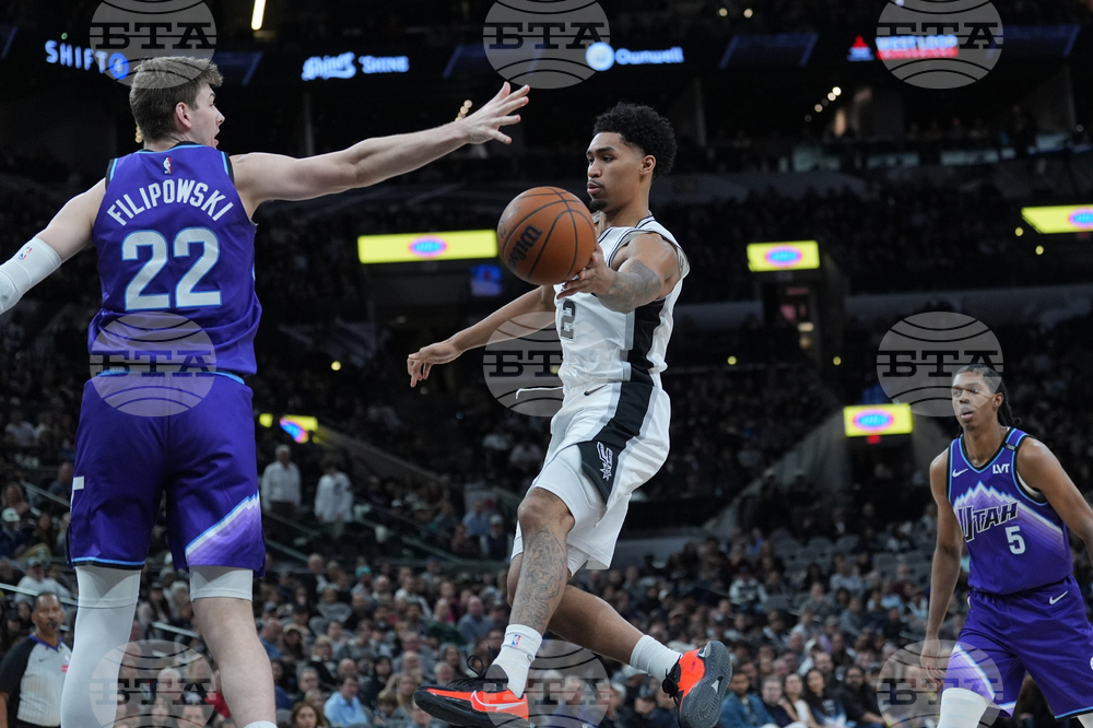 Jazz Spurs Basketball