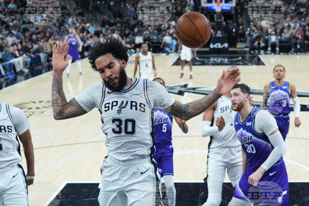 Jazz Spurs Basketball