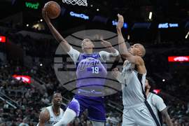 Jazz Spurs Basketball