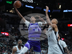 Jazz Spurs Basketball