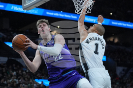 Jazz Spurs Basketball