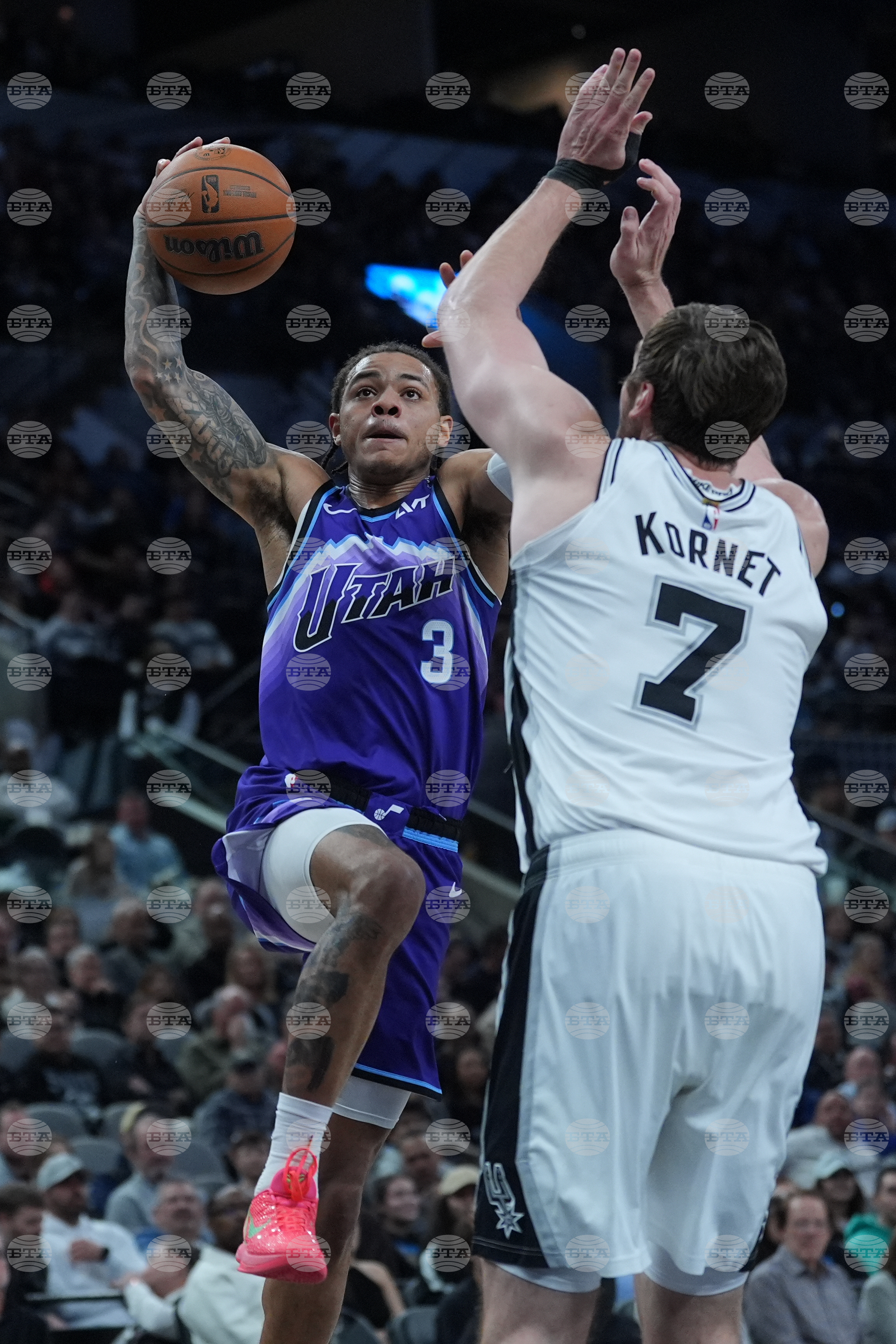 Jazz Spurs Basketball