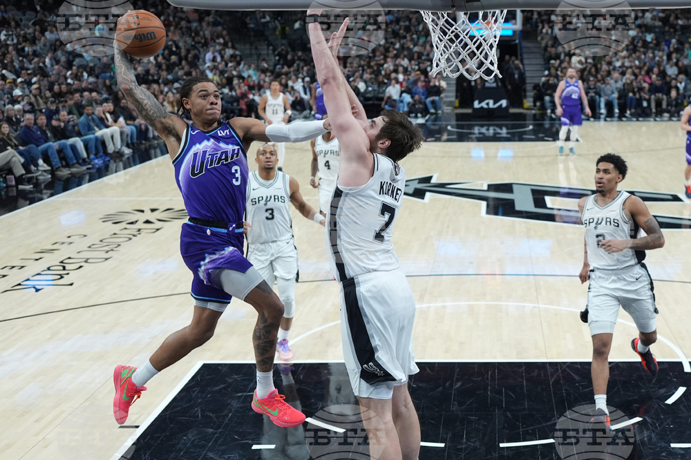 Jazz Spurs Basketball