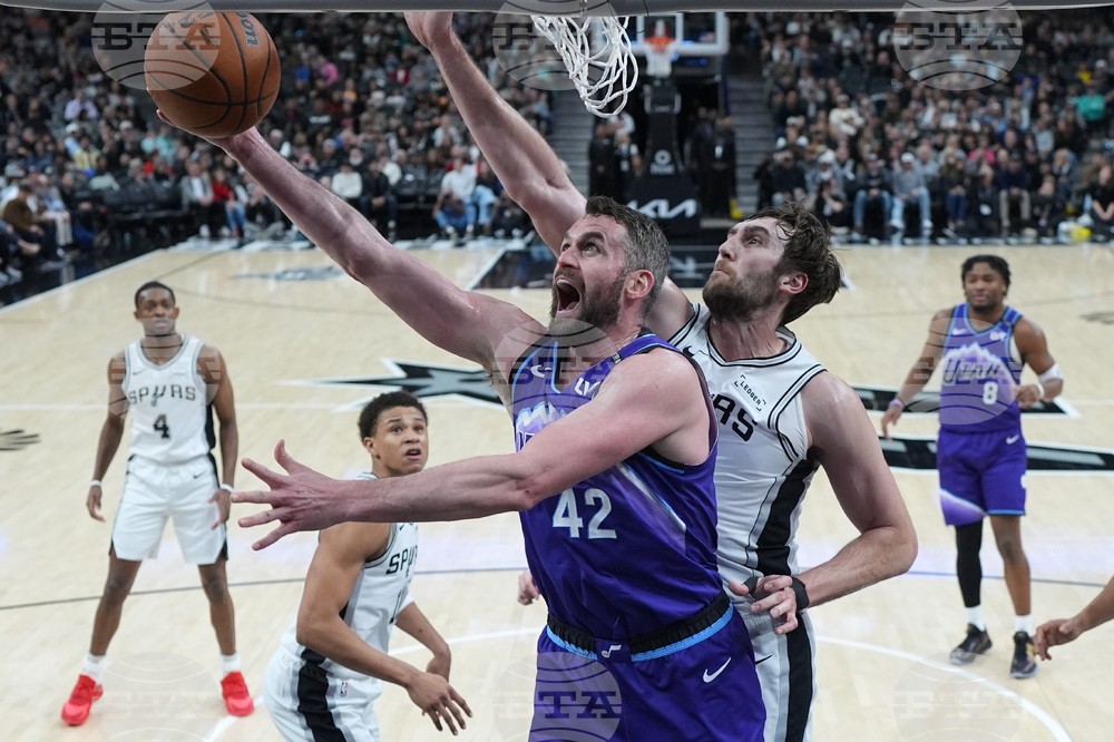 APTOPIX Jazz Spurs Basketball