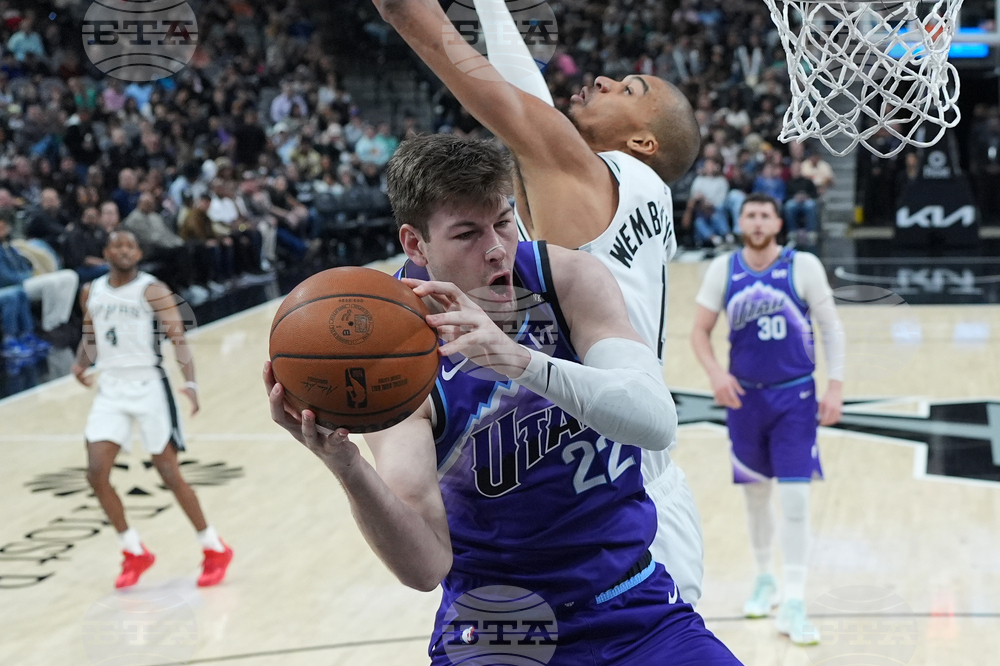 Jazz Spurs Basketball