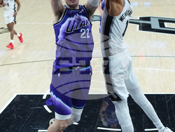 Jazz Spurs Basketball