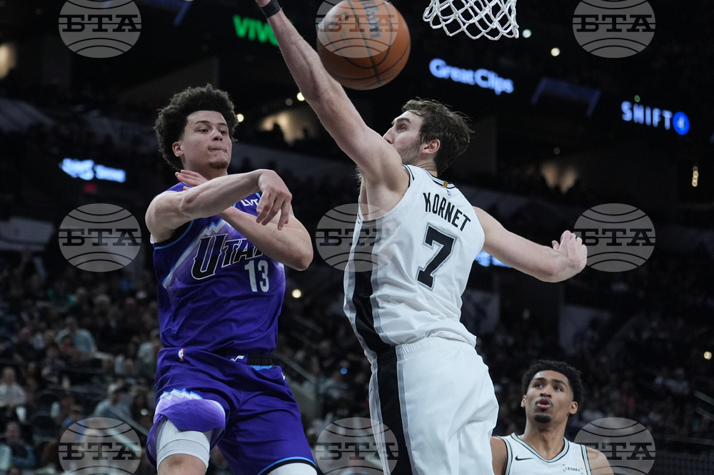 Jazz Spurs Basketball