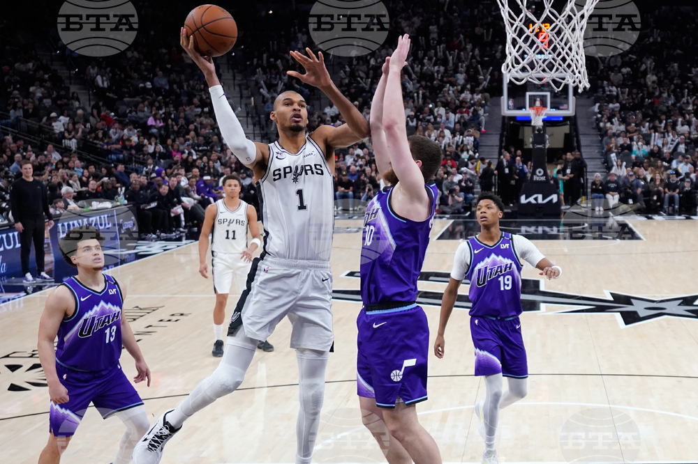 Jazz Spurs Basketball