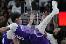 APTOPIX Jazz Spurs Basketball