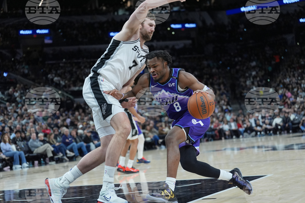 Jazz Spurs Basketball