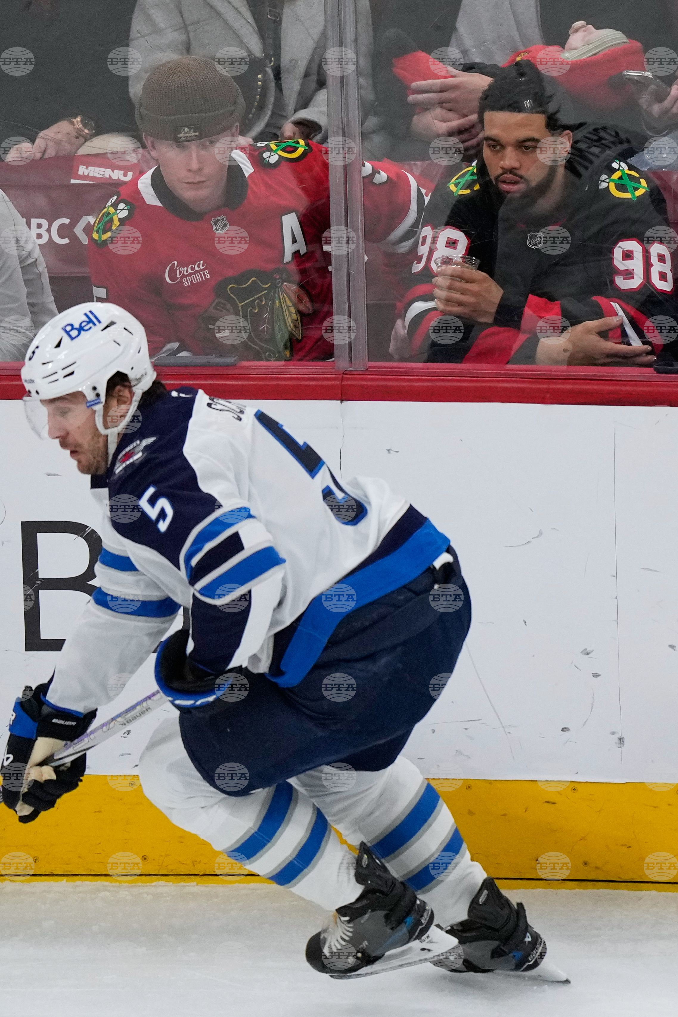 Jets Blackhawks Hockey