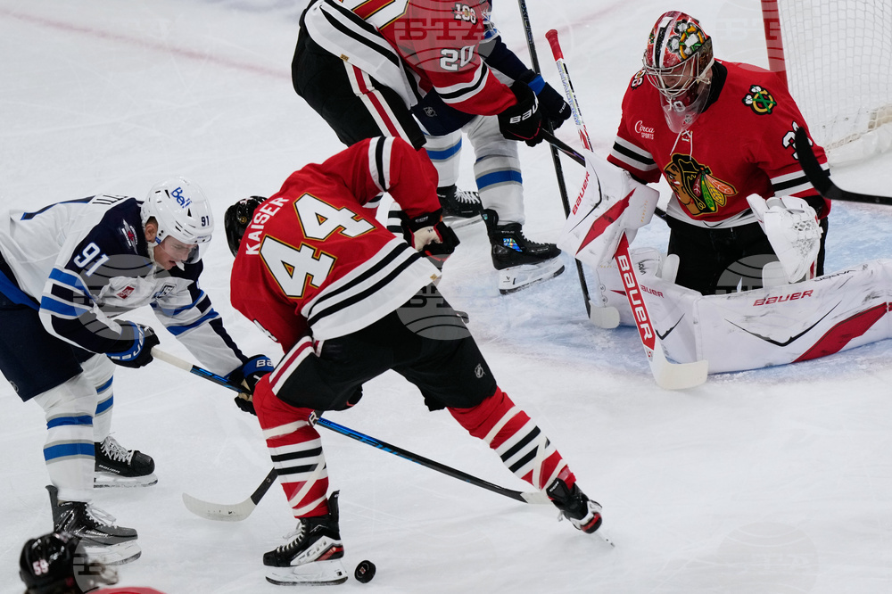 Jets Blackhawks Hockey