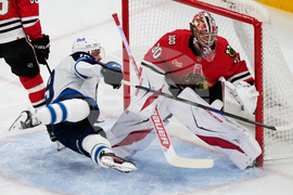 Jets Blackhawks Hockey