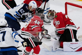 Jets Blackhawks Hockey