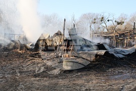 Варна - конна база „Фанагория“ - пожар