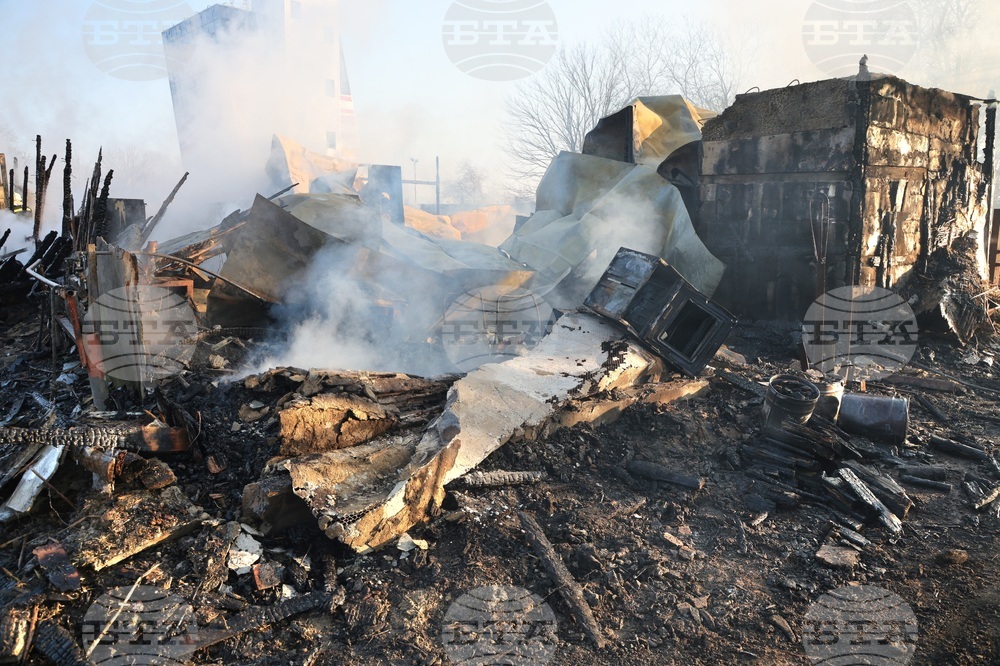 Варна - конна база „Фанагория“ - пожар