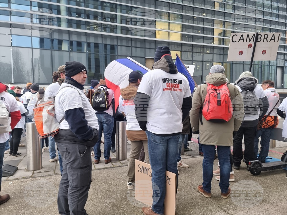 Франция - Страсбург - Европейски парламент - земеделци - протест