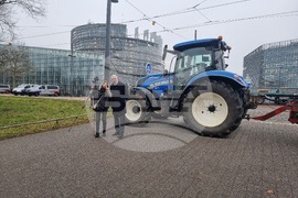 Франция - Страсбург - Европейски парламент - земеделци - протест