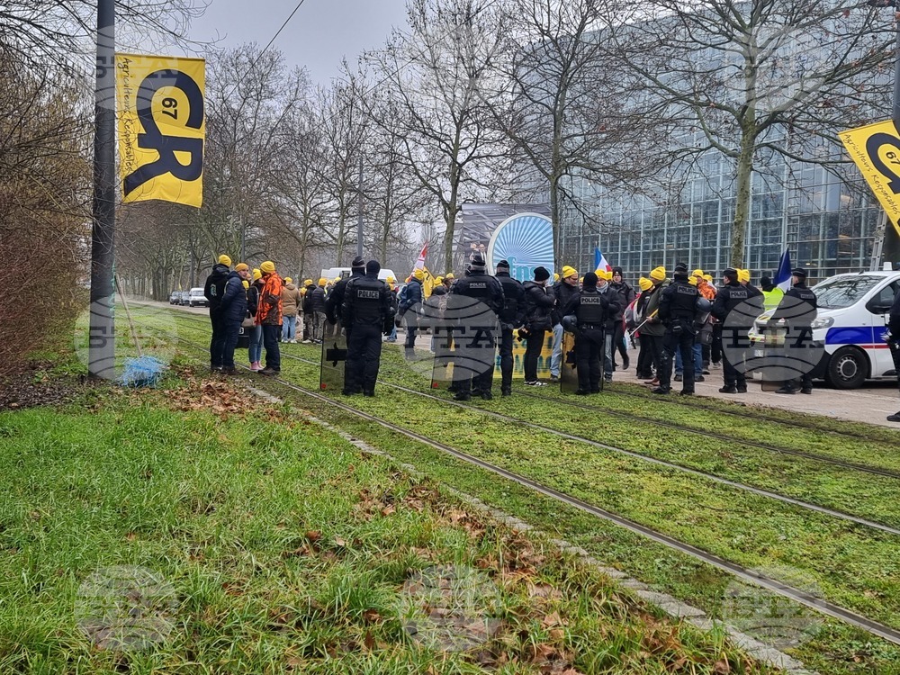Франция - Страсбург - Европейски парламент - земеделци - протест