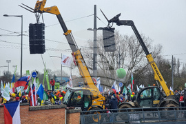 Франция - Страсбург - фермери - протест