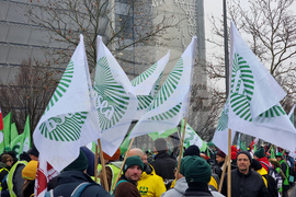 Франция - Страсбург - фермери - протест