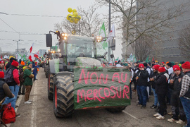 Франция - Страсбург - фермери - протест