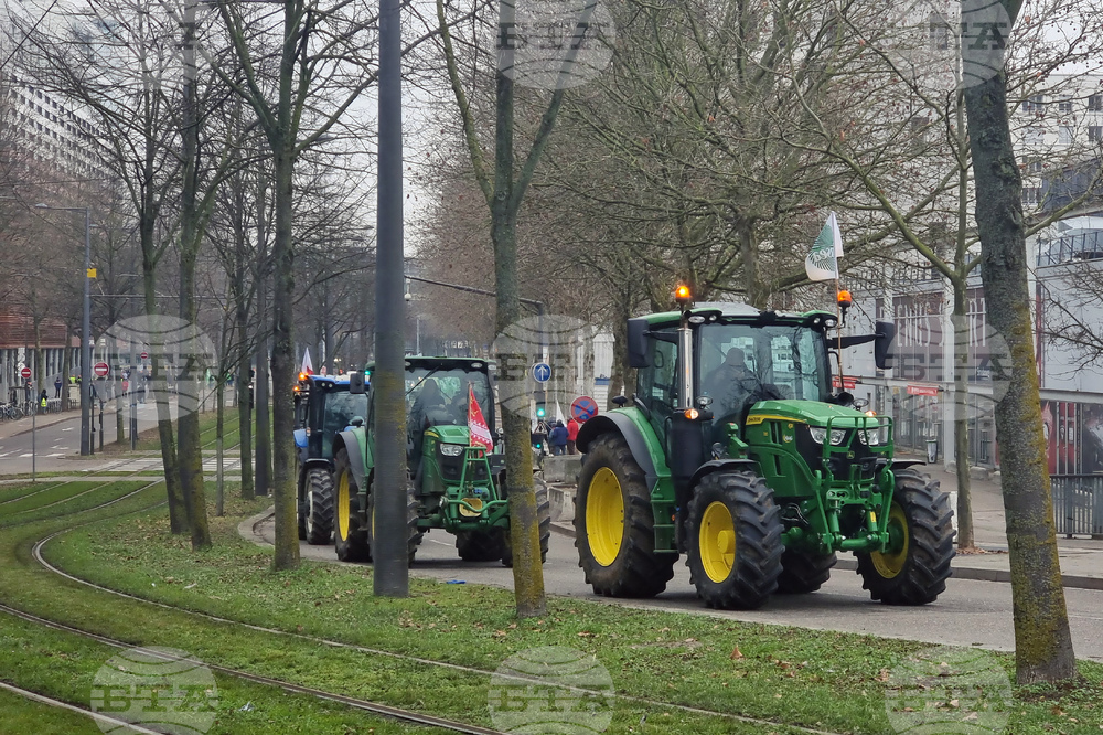 Франция - Страсбург - фермери - протест