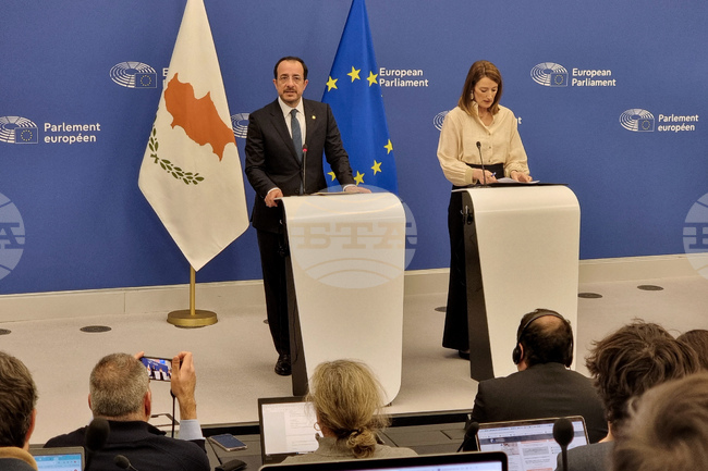 Президентът на Кипър представи пред Европейския парламент приоритетите на кипърското председателство на Съвета на ЕС