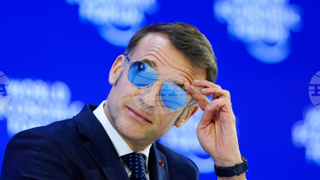 Макрон заяви в Давос, че предпочита "уважение пред брутална сила"