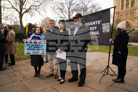 Britain China Embassy Protest