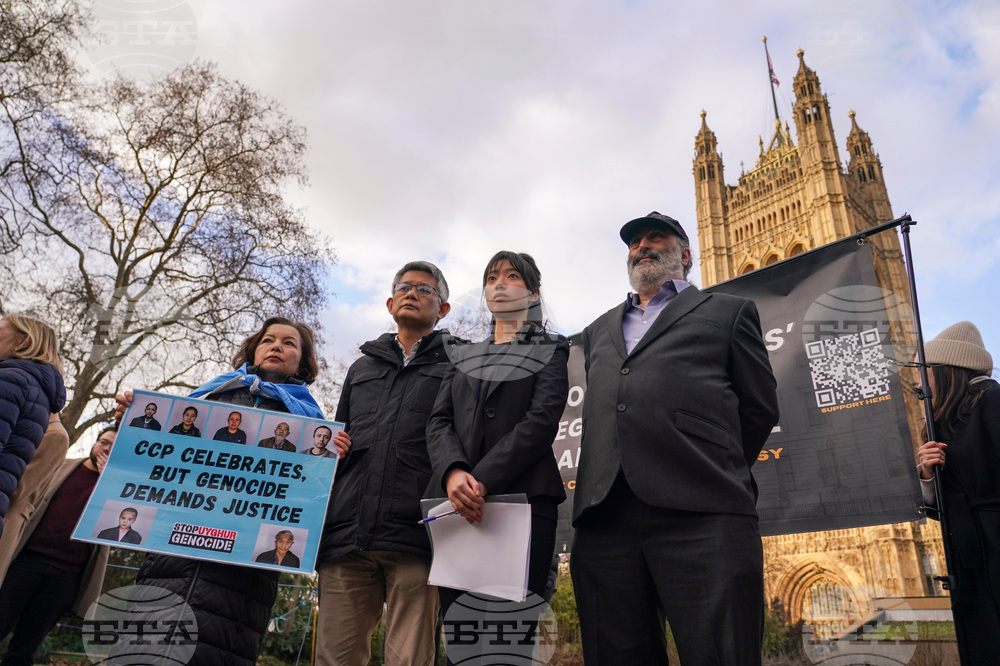 Britain China Embassy Protest