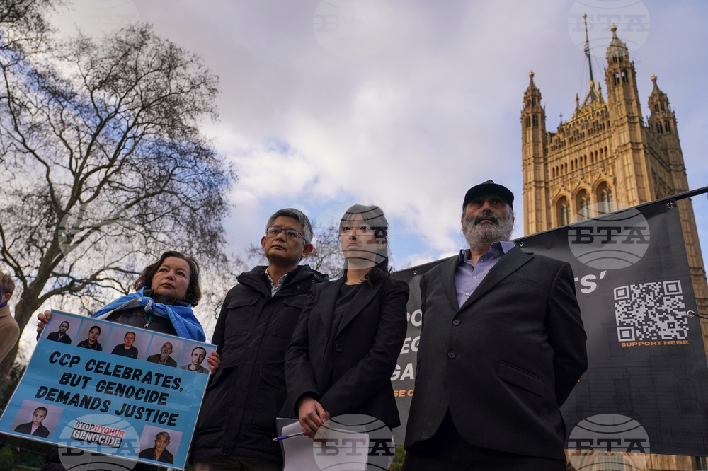 Britain China Embassy Protest