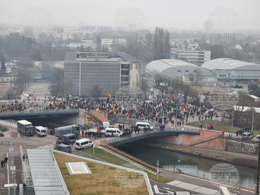Франция - Страсбург - земеделци - протест