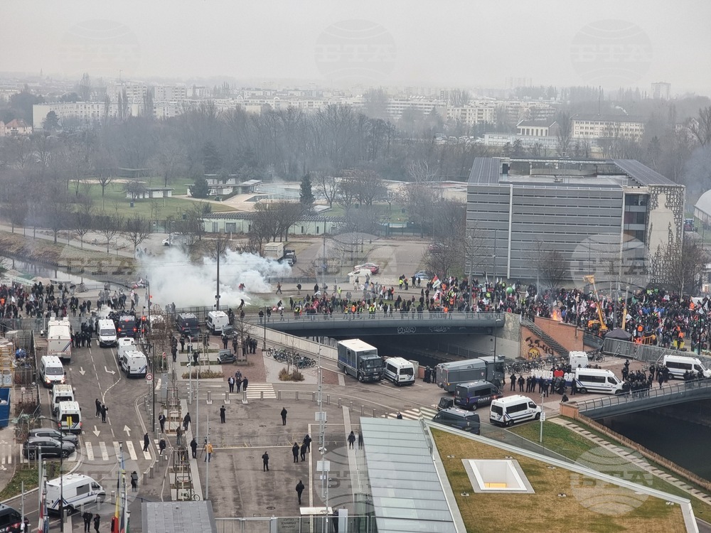 Франция - Страсбург - земеделци - протест