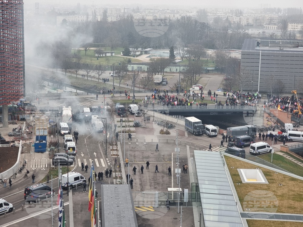 Франция - Страсбург - земеделци - протест