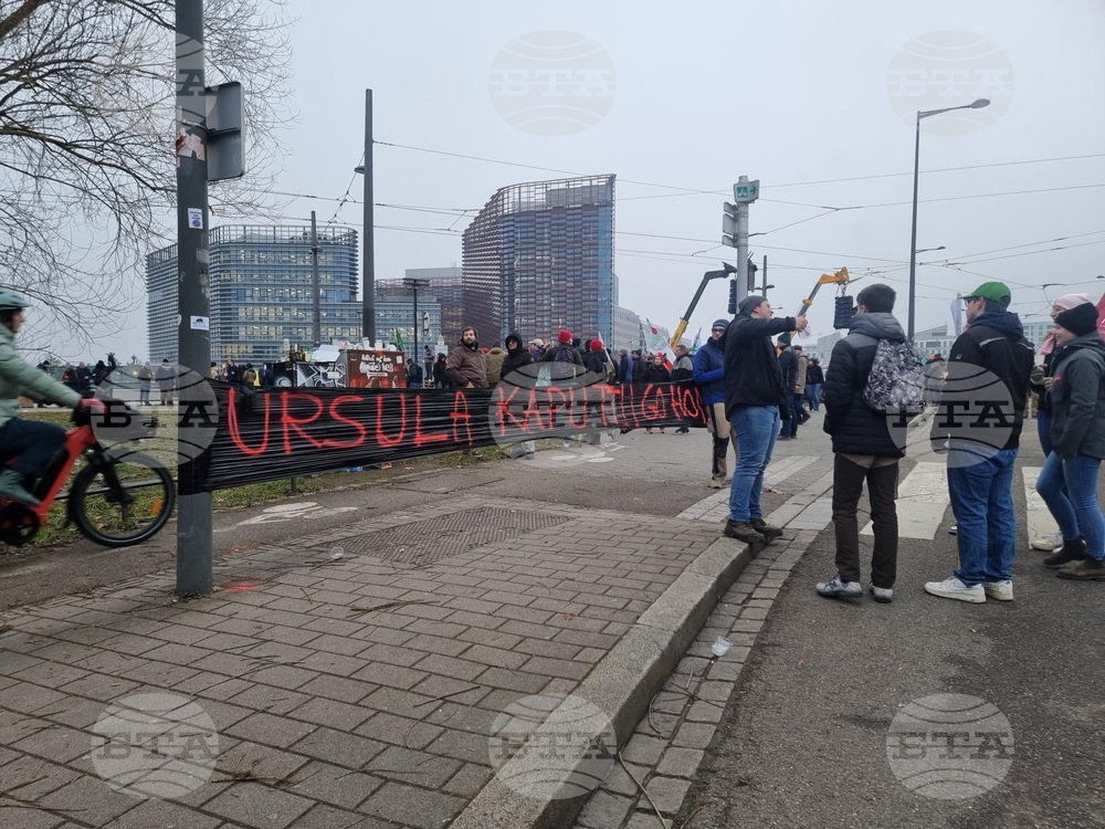 Франция - Страсбург - земеделци - протест