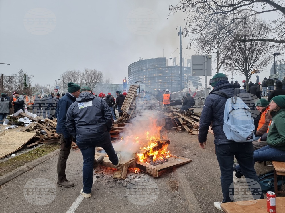 Франция - Страсбург - земеделци - протест