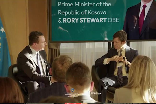 КосоваПрес: Сърбия осъзна, че сме държава, каза косовският премиер Албин Курти в Давос