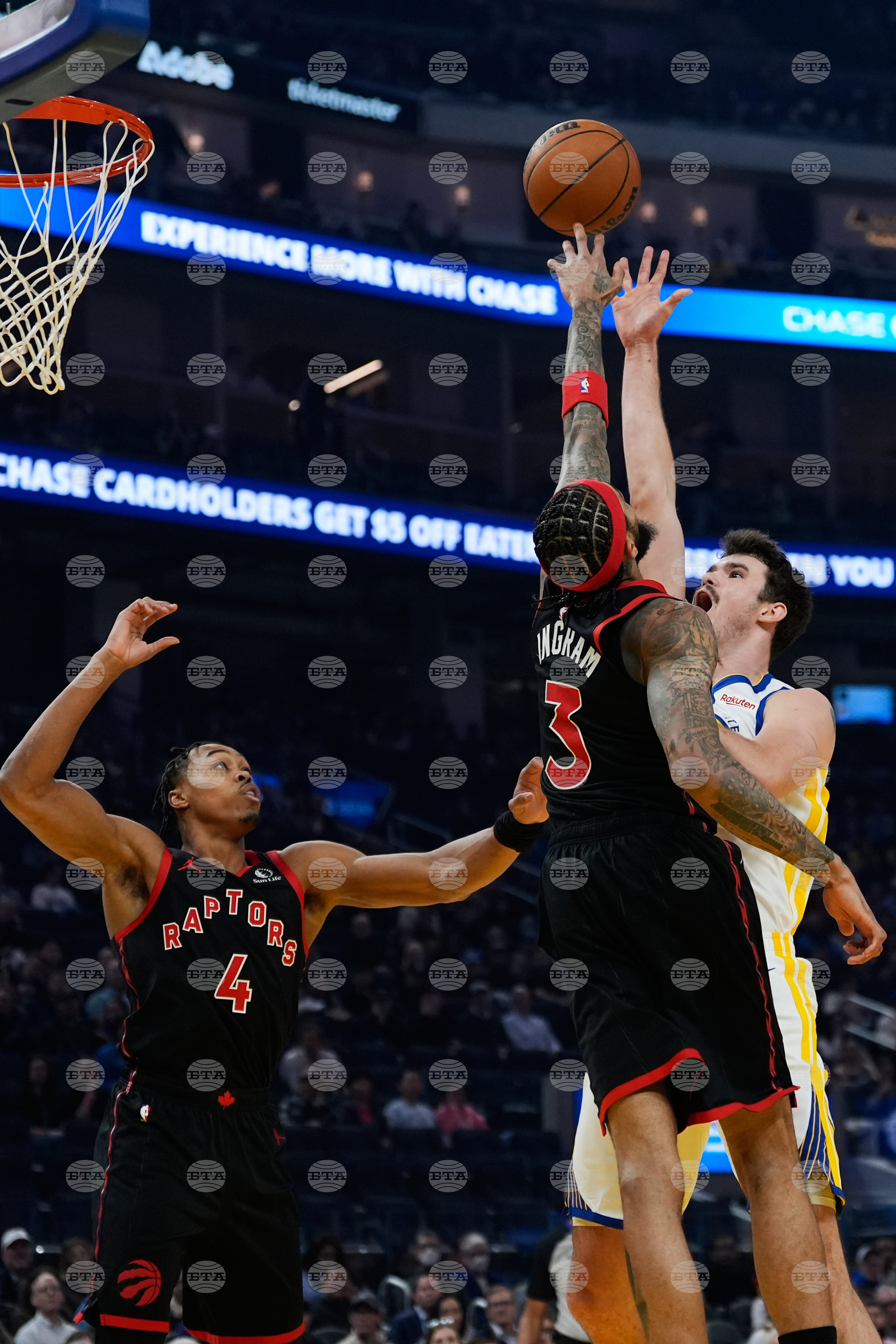 Raptors Warriors Basketball