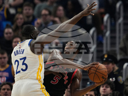 Raptors Warriors Basketball
