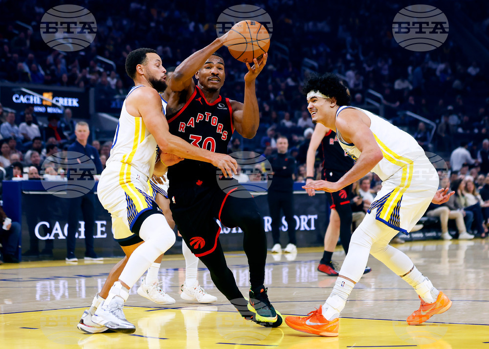 Raptors Warriors Basketball