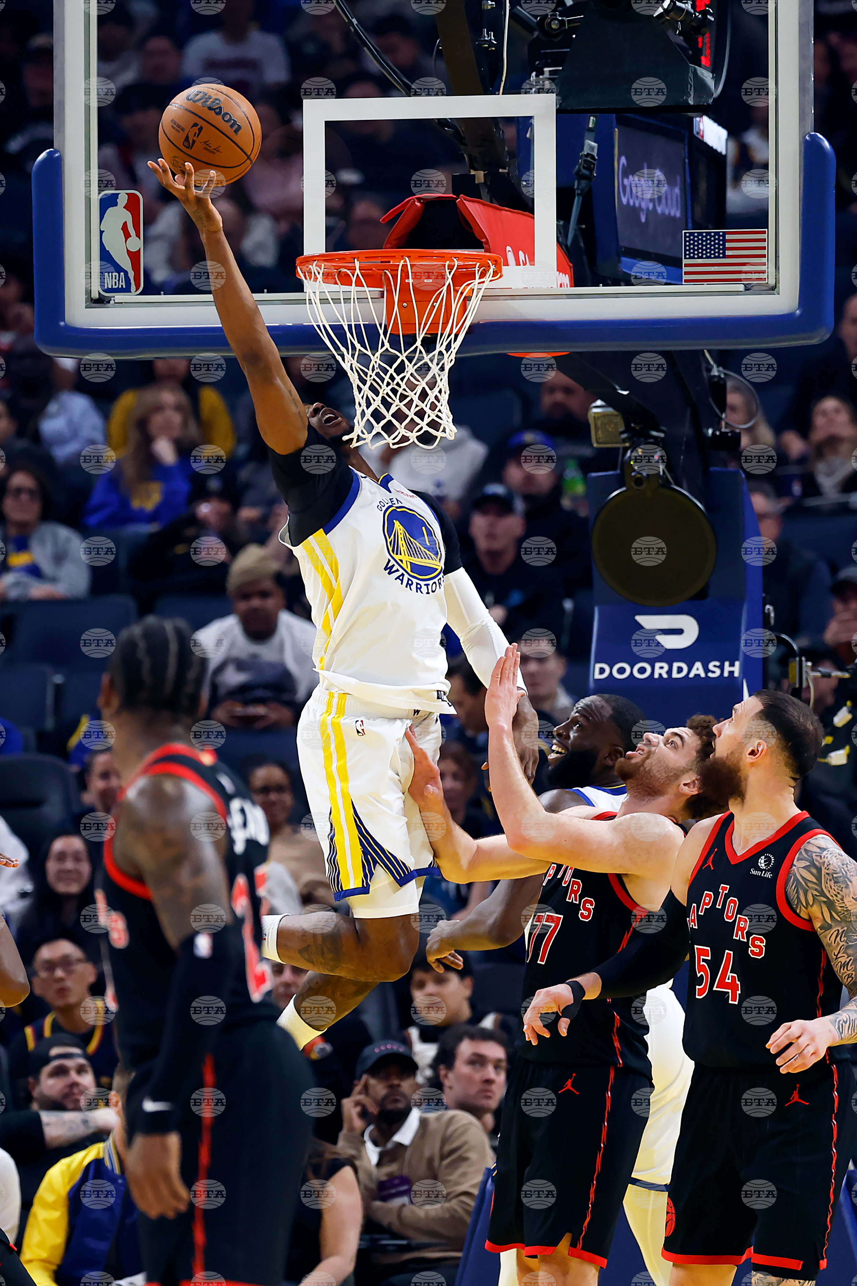 Raptors Warriors Basketball