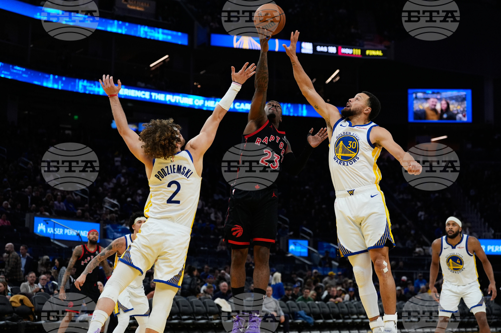 Raptors Warriors Basketball