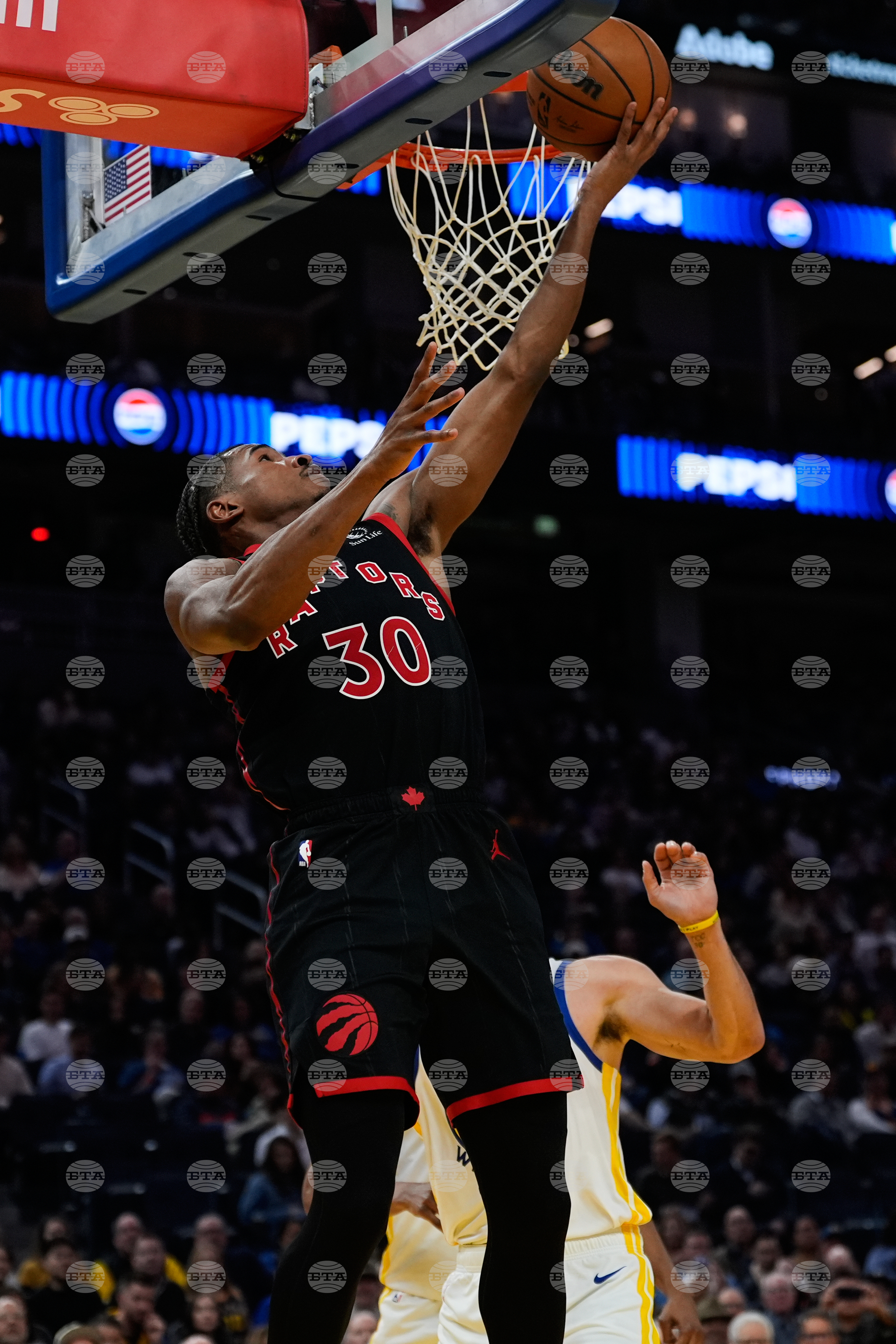 Raptors Warriors Basketball