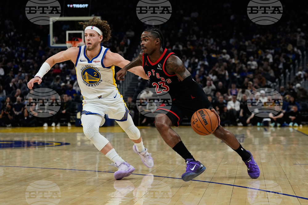 Raptors Warriors Basketball