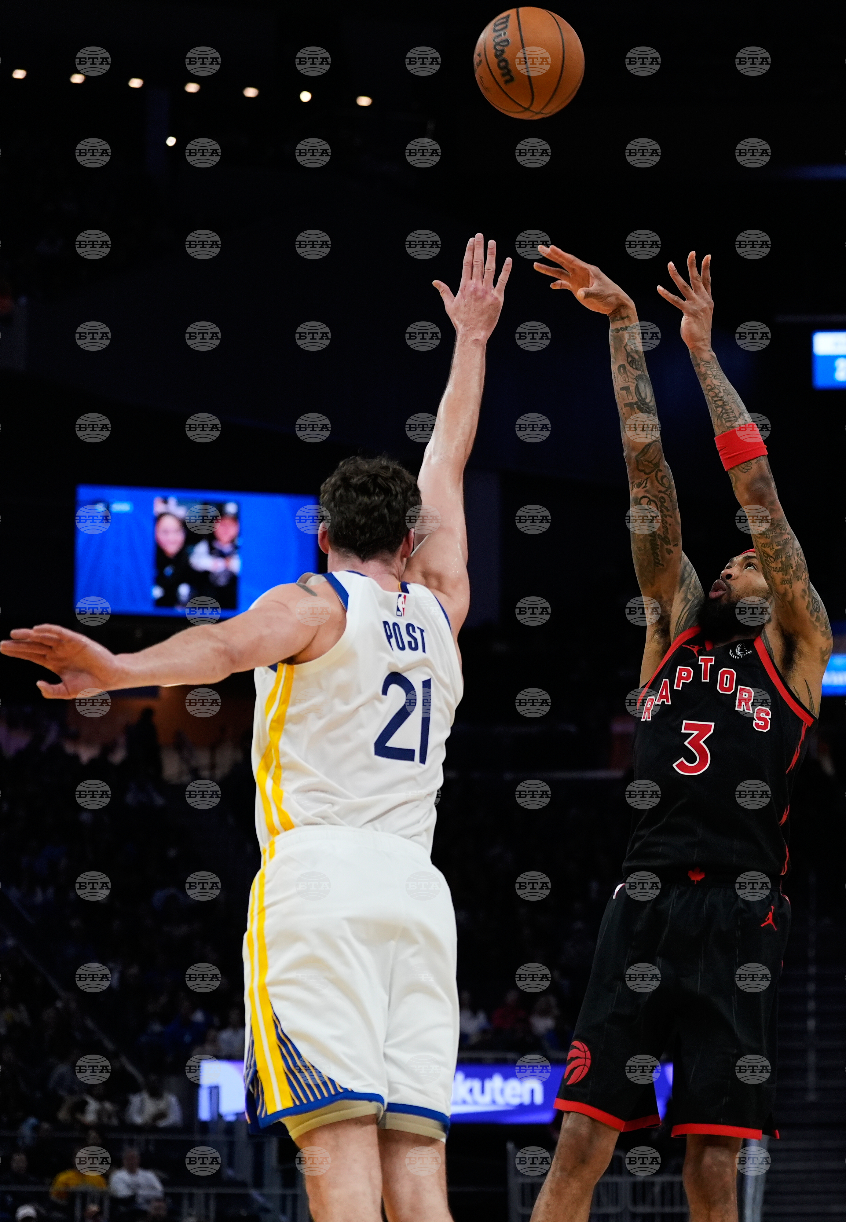 Raptors Warriors Basketball