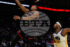Raptors Warriors Basketball
