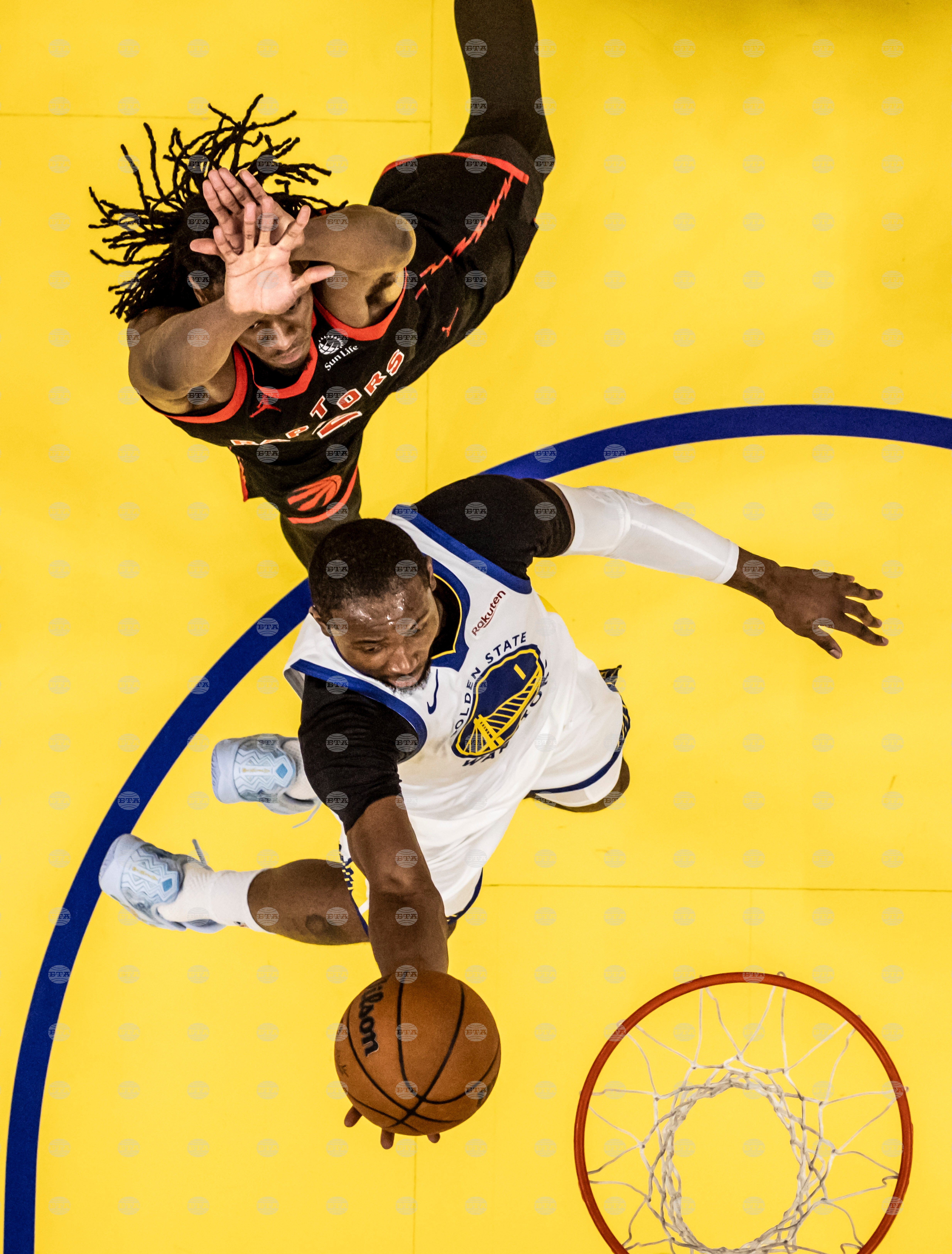 Raptors Warriors Basketball